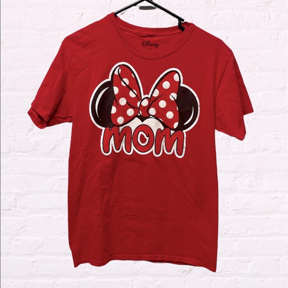 Disney Adults Minnie Mouse ears Mom Fan Red shirt small